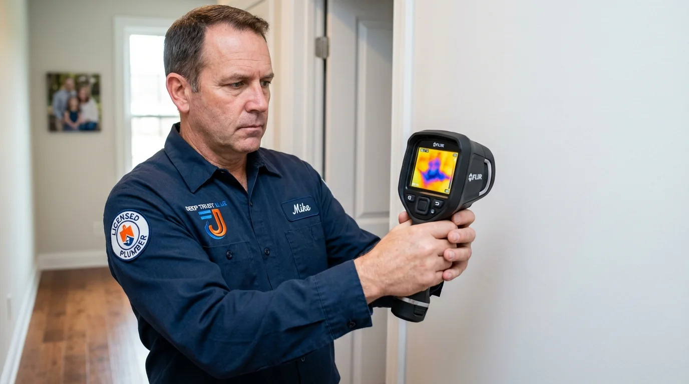 Thermal imaging leak detection by Johns Plumbing LLC in Orange Cove